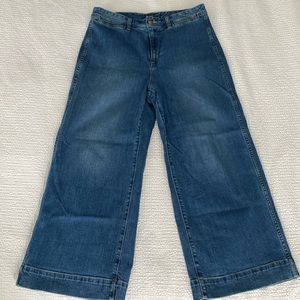 Gap Women’s High-Rise Wide Leg Ankle Jeans Size 12